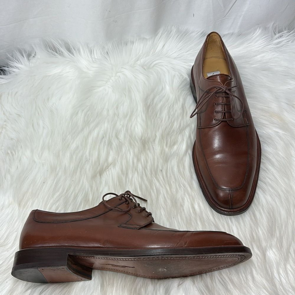 Mezlan Fiore Brown‎ Leather Lace Up Oxfords Sz 11.5